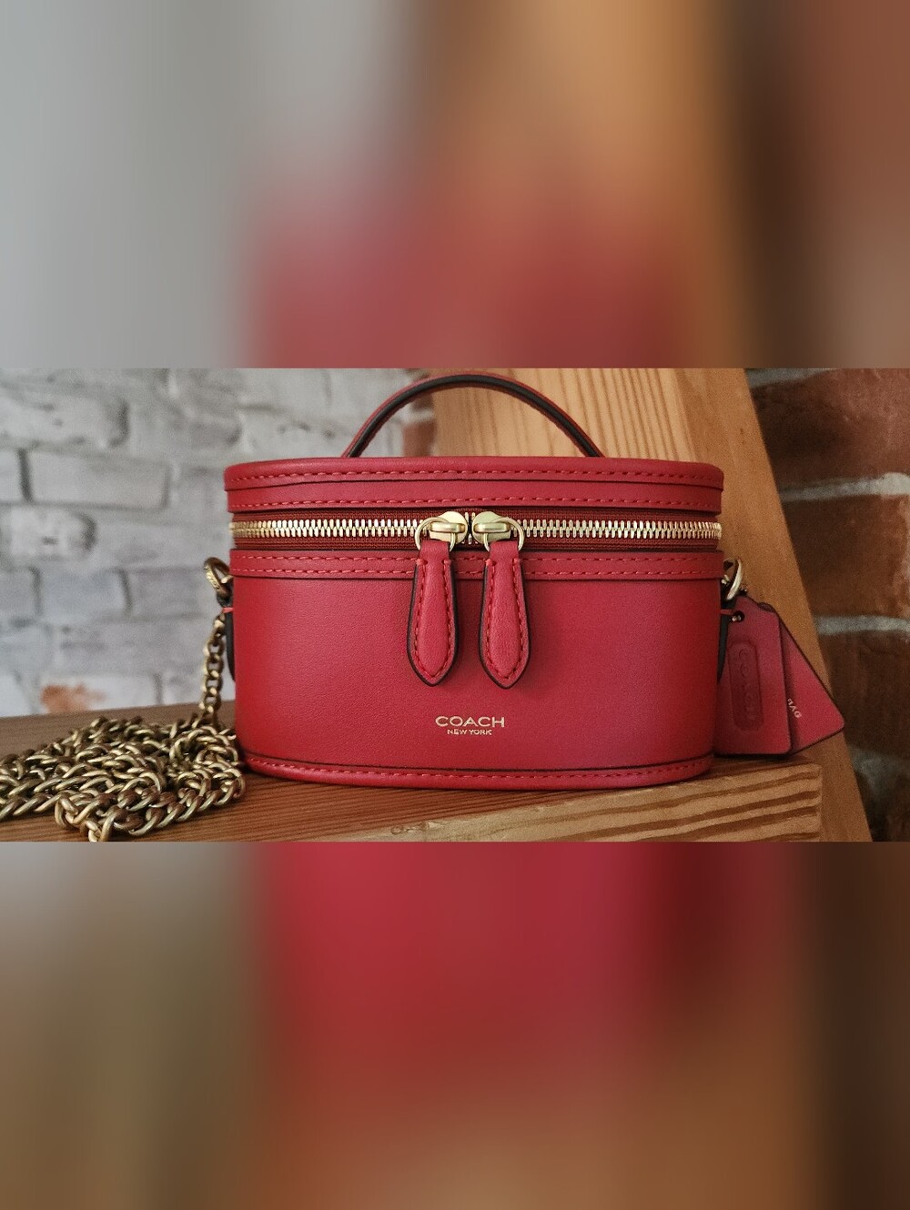 Coach Trail Bag 15 Poppy Red